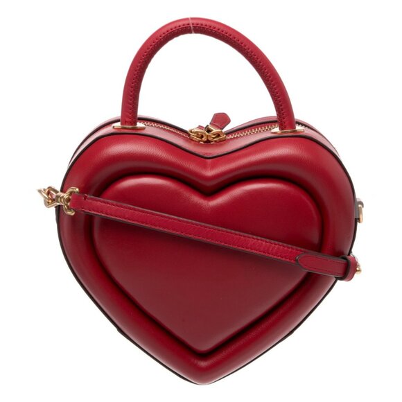 NEW Kate Spade Pitter Patter 3D Heart Crossbody Leather Satchel Perfect Cherry! - Picture 4 of 11